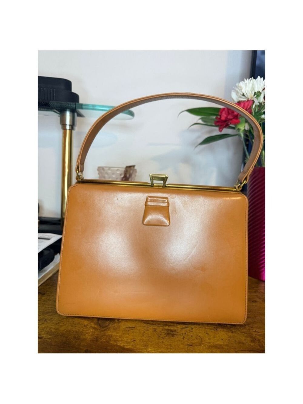 Vintage Leather purse London England Zacbag coin purse 50’s 60’s - Picture 5 of 16